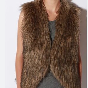 Urban Outfitters Ecote Fur Vest - Medium